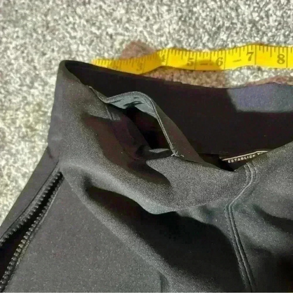 HFX Winter Tech Pants Women’s Small Black High Waisted Fleece Lined Side Zipper - Picture 10 of 16